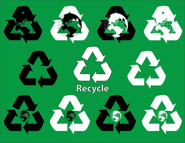 Symbole recyklingu — Wektor stockowy