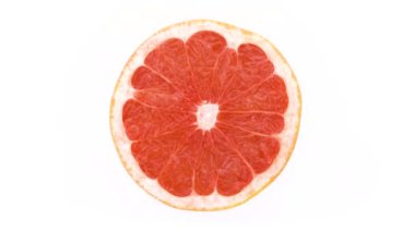 Greyfurt izole edilmiş. Beyaz arka planda sarı limon. Turunçgil. izole et