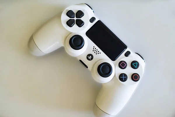 White Game Controller Console Background Ps4 Console Wallpapers — Stock Photo, Image