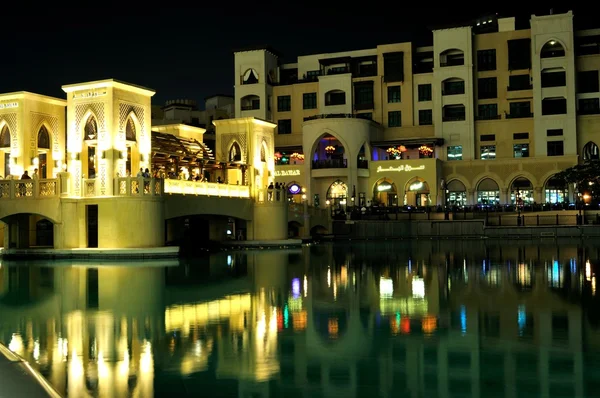 Dubai gece görünümü — Stok fotoğraf