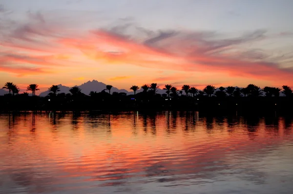 Hurgada Ao pôr-do-sol, Egito . — Fotografia de Stock