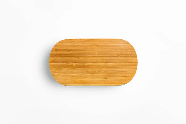 Plastic Breadbasket Wooden Lid Isolated White Background High Resolution Photo — Stock Photo, Image