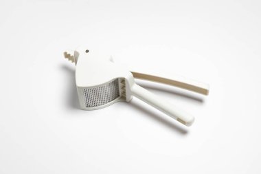 Patates ezmesi beyaz arka planda izole edilmiş. Yüksek çözünürlüklü fotoğraf. Model.