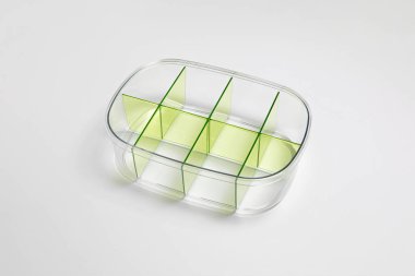 Çay Torbası Kutusu beyaz arkaplanda izole edildi. Yüksek çözünürlüklü fotoğraf.