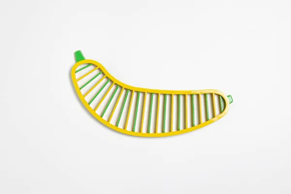 Cortadora Plátano Con Dos Cortadores Aislados Sobre Fondo Blanco Fotografía —  Fotos de Stock