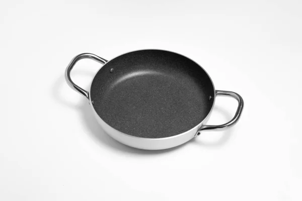 Granite Frying Pan Isolated White Background Cooking Pot High Resolution — Stock Photo, Image