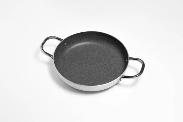 Granite Frying Pan Isolated White Background Cooking Pot High Resolution — Foto Stock