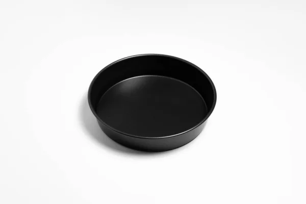 Metal Baking Dish Isolated White Background High Resolution Photo Top — Stock Fotó