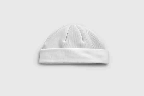 Blank Winter Hat Isolated White Background Rendering Mock — Stock Photo, Image