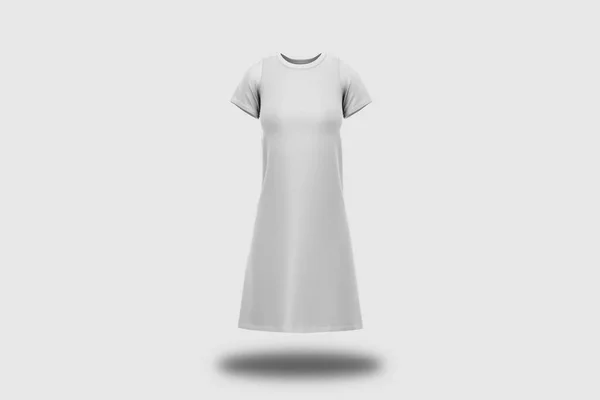 Camiseta Manga Corta Para Mujer Aislada Sobre Fondo Blanco Representación — Foto de Stock
