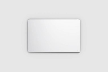 Modern kartvizit şablonu beyaz arka planda izole edildi. 3 boyutlu görüntüleme. Model