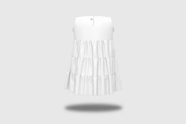 Vestido Bebê Isolado Fundo Branco Renderização Mock — Fotografia de Stock