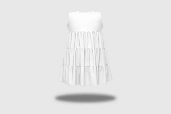 Vestido Bebê Isolado Fundo Branco Renderização Mock — Fotografia de Stock