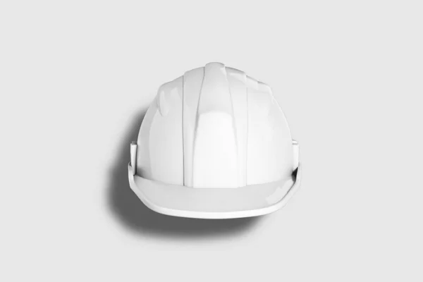 Casco Construcción Aislado Sobre Fondo Blanco Representación Mock — Foto de Stock