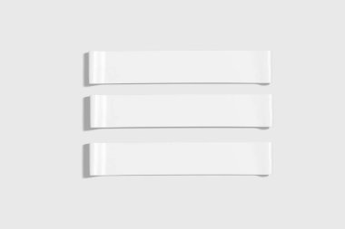 Markalaşma için spor bantları beyaz arka planda izole edildi. 3 boyutlu görüntüleme. Model