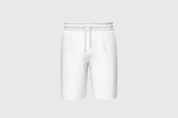 运动白种人短裤 白色背景孤立 3D渲染 你这傻瓜 — 图库照片