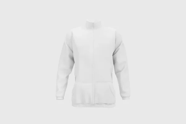 Traje Branco Top Mockup Isolado Fundo Branco Renderização Mock — Fotografia de Stock