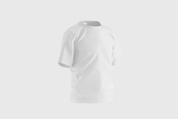 Shirt Enfant Isolé Sur Fond Blanc Rendu Maquette Vue Latérale — Photo