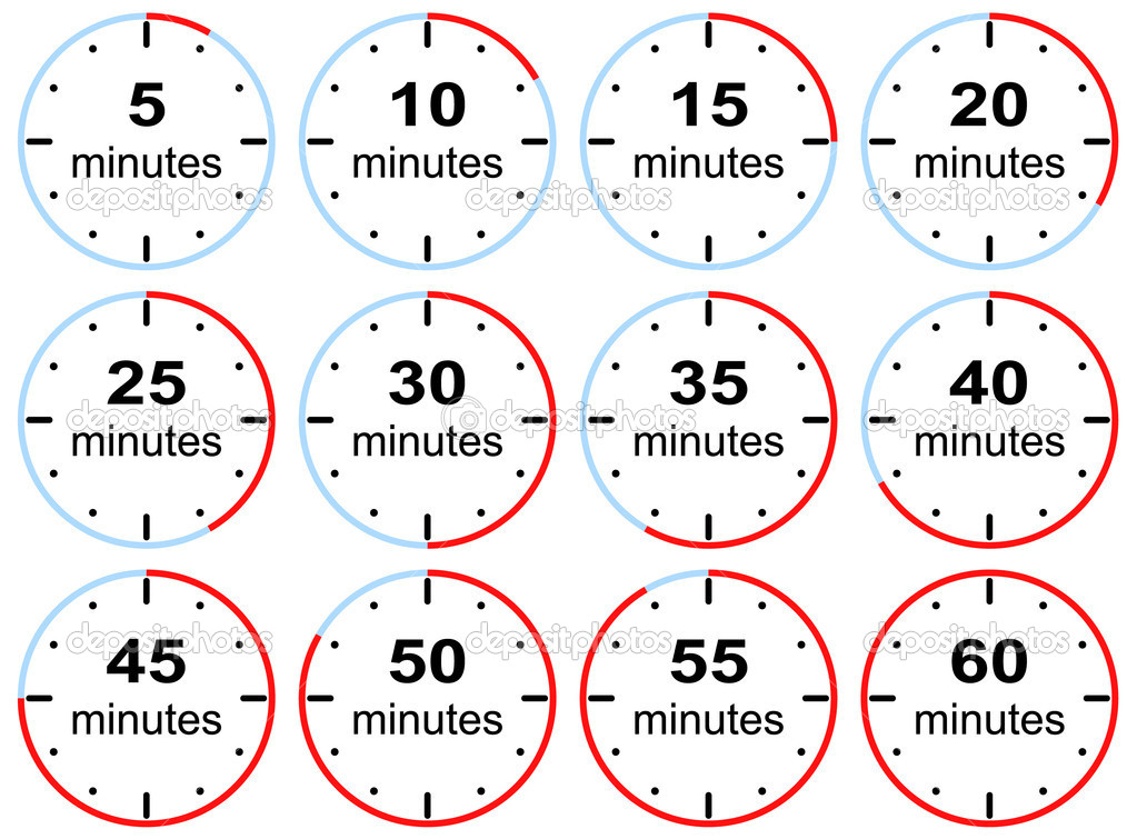 Presets time limits with step five minutes