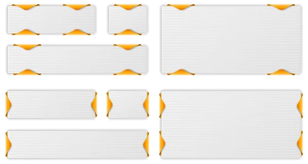 Set de 8 Botón de moda con asas Tempplates — Archivo Imágenes Vectoriales