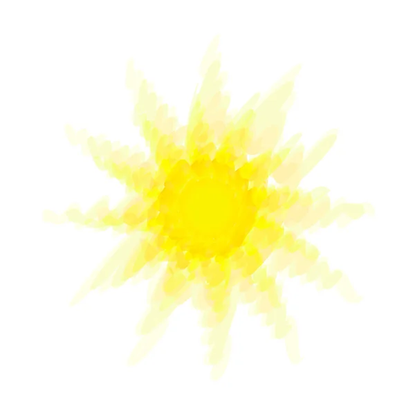抽象炎热的太阳 — 图库矢量图片#