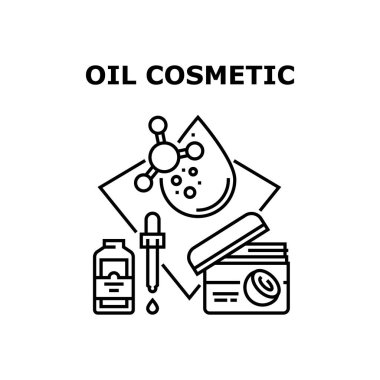 Petrol Kozmetik Vektörü Siyah Görüntü