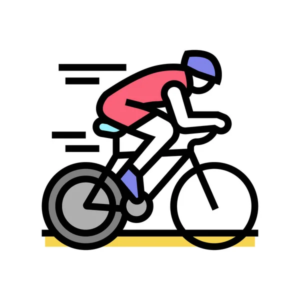 Векторная иллюстрация цвета велосипеда — стоковый вектор