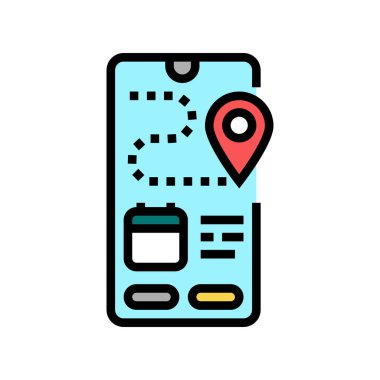 izleyici renk ikonu vektör illüstrasyonu