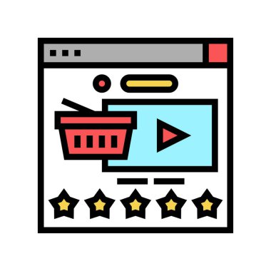 ürün gözden geçirme renk vektör illüstrasyonuName