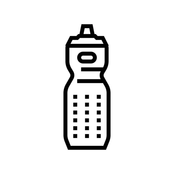 Linha de garrafa de água ícone vetor ilustração — Vetor de Stock