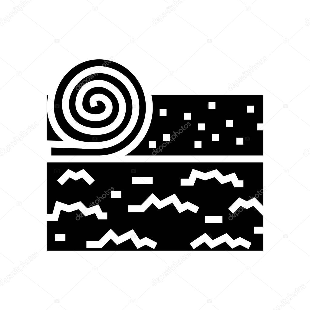 lawn installation glyph icon vector illustration