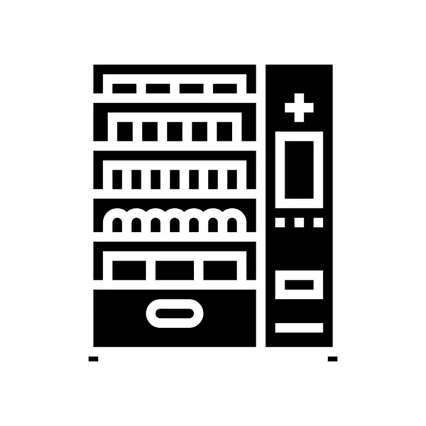 Medyczny automat glif ikona wektor ilustracja — Wektor stockowy