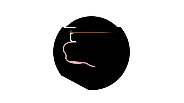 Eczéma Maladie Traiter animation icône couleur