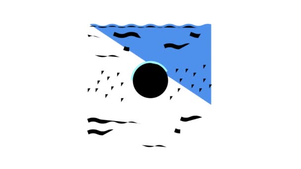 Water Filter Apparatuur kleur pictogram animatie — Stockvideo