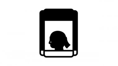 Astrolojik Nesneler siyah çizgi animasyonu