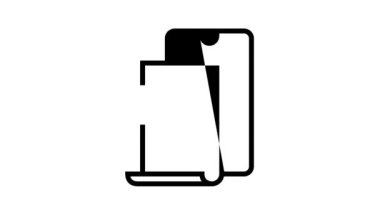 Çevrimiçi Eğitim Kitabı siyah çizgi canlandırması