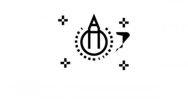 Kullanıcı Oluşturulmuş İçerik siyah çizgi canlandırması