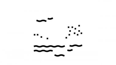 Su Filtresi Ekipmanı Siyah çizgi canlandırması