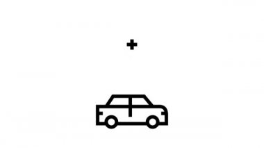 Sürücü Okulu Siyah çizgi animasyonu