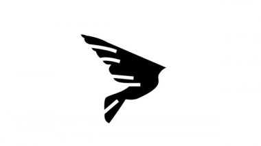 Hıristiyanlık Dini Kilise siyah çizgi animasyonu