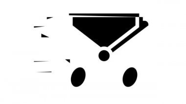 Teslimat Servis Uygulaması siyah çizgi canlandırmasıName