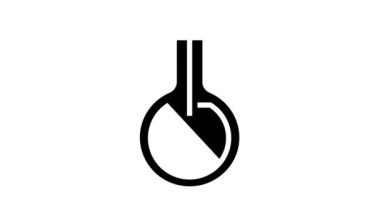 İlaç Üretim Fabrikası glyph simgesi animasyonu