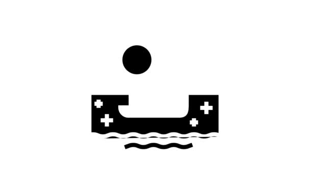 Pool Cleaning Service Glyph-Icon-Animation — Stockvideo