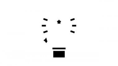 Cinema Watch Movie Entertainment glyph simge animasyonu