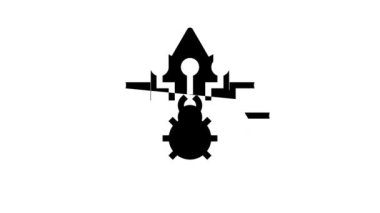 Siber Güvenlik Sistemi Teknoloji Sembol Canlandırması