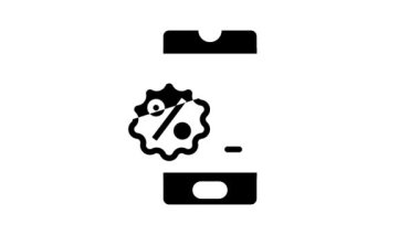 Etrade and online Shopping Glyph simgesi animasyonu
