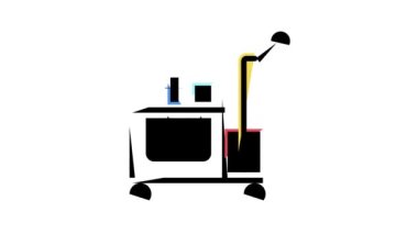 Otel temizlik servisi arabası renk canlandırması