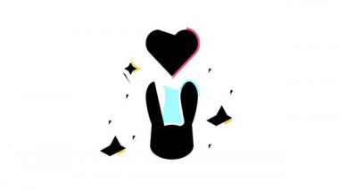 aşk tavşan rengi simge animasyonu