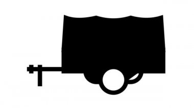 ulaşım karavan hattı simgesi canlandırması