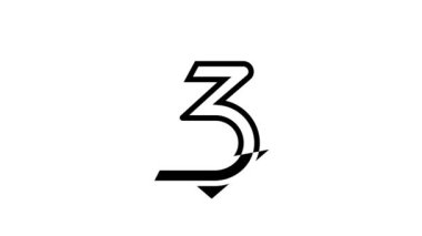 üç sayı satırı simgesi canlandırması